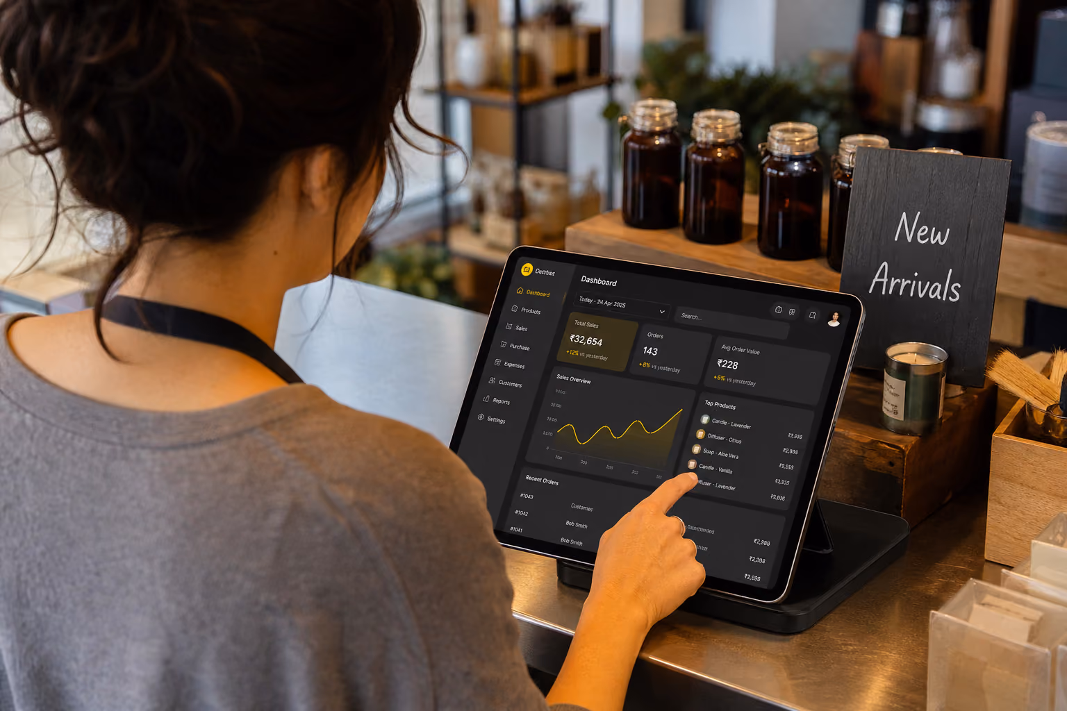 Sistema digital que ordena pedidos y operaciones